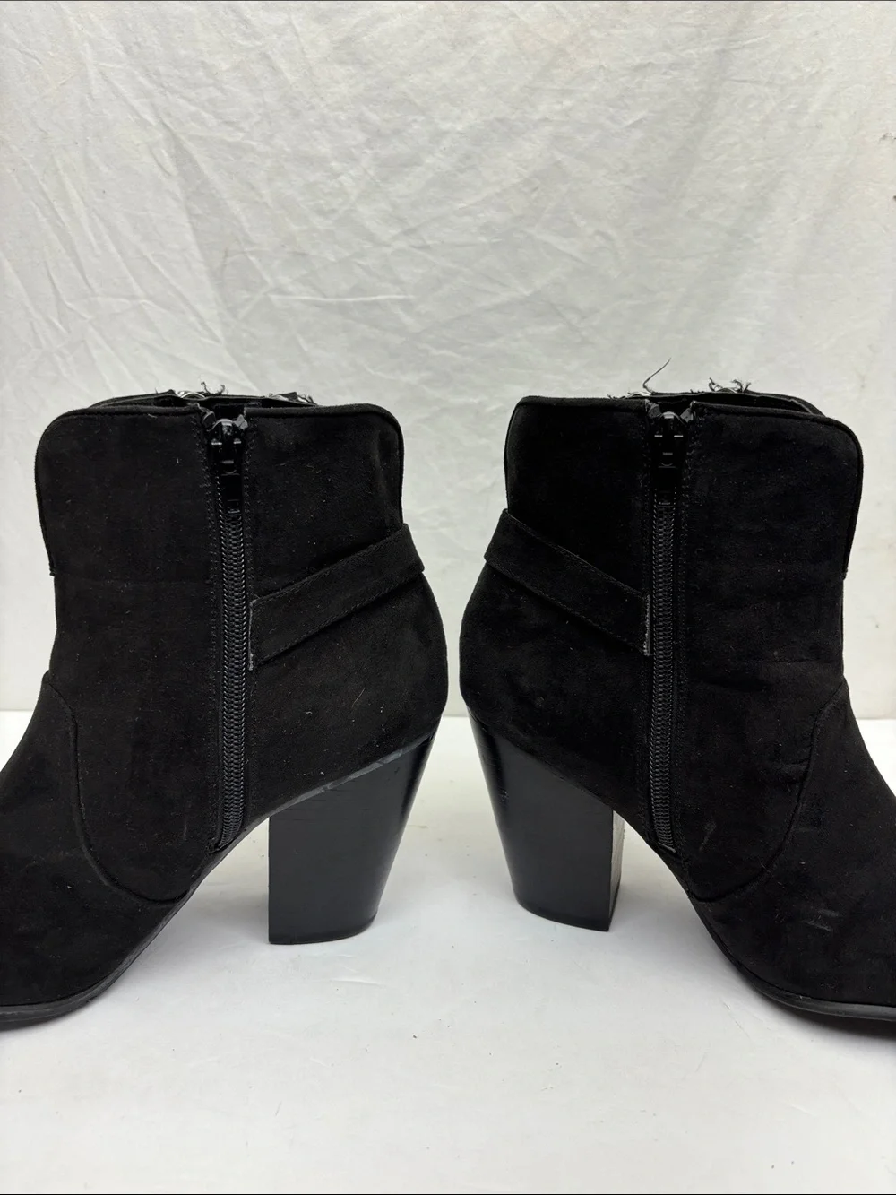 Carlos by Carlos Santana Women's Suede Ankle Boots Side Zip, SZ 8.5 M, box 75